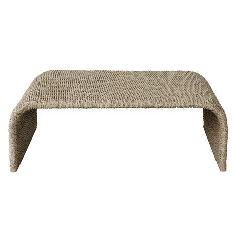 Calabria Woven Seagrass Coffee Table - Beige by Uttermost - View 1