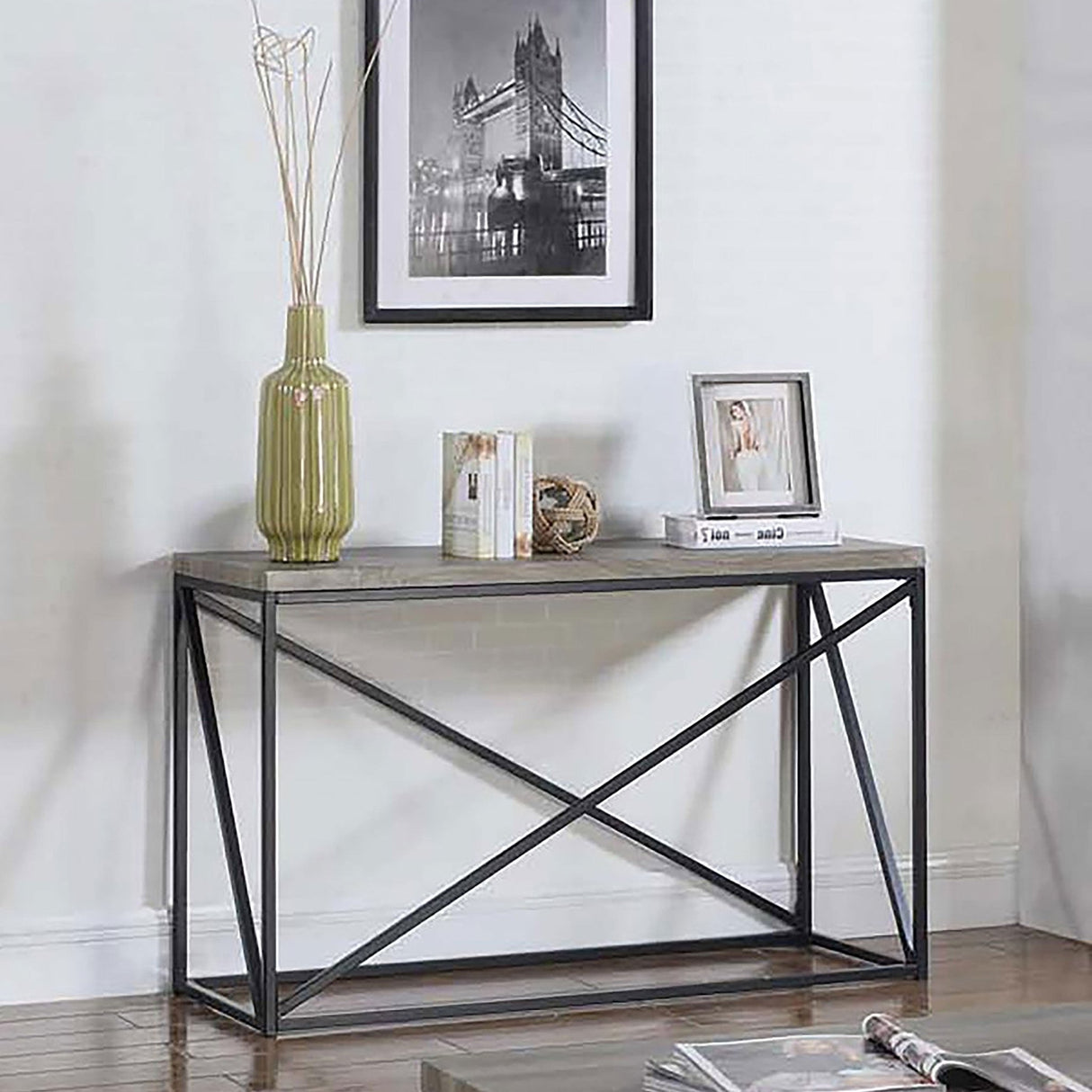 Birdie Rectangular Sofa Table Sonoma Grey | Coaster - 705619 - Home Elegance USA - 2