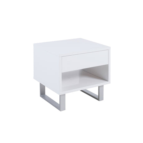 Atchison 1 - drawer End Table High Glossy White | Coaster - 705697 - Home Elegance USA - 1