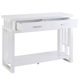 Sofa Table - Schmitt Rectangular 2-drawer Sofa Table High Glossy White