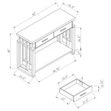 Sofa Table - Schmitt Rectangular 2-drawer Sofa Table High Glossy White