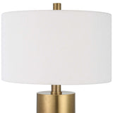 Adelia Ivory & Brass Table Lamp - Yellow by Uttermost - View 5