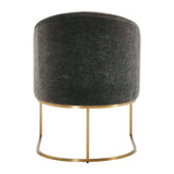 Hanni Dining Chair Charcoal / Gold - Dark Gray / Gold by Uttermost - View 6