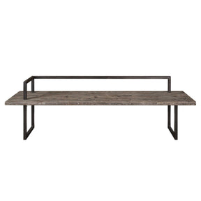 Herbert Reclaimed Wood Bench - Light Brown / Black by Uttermost - View 1