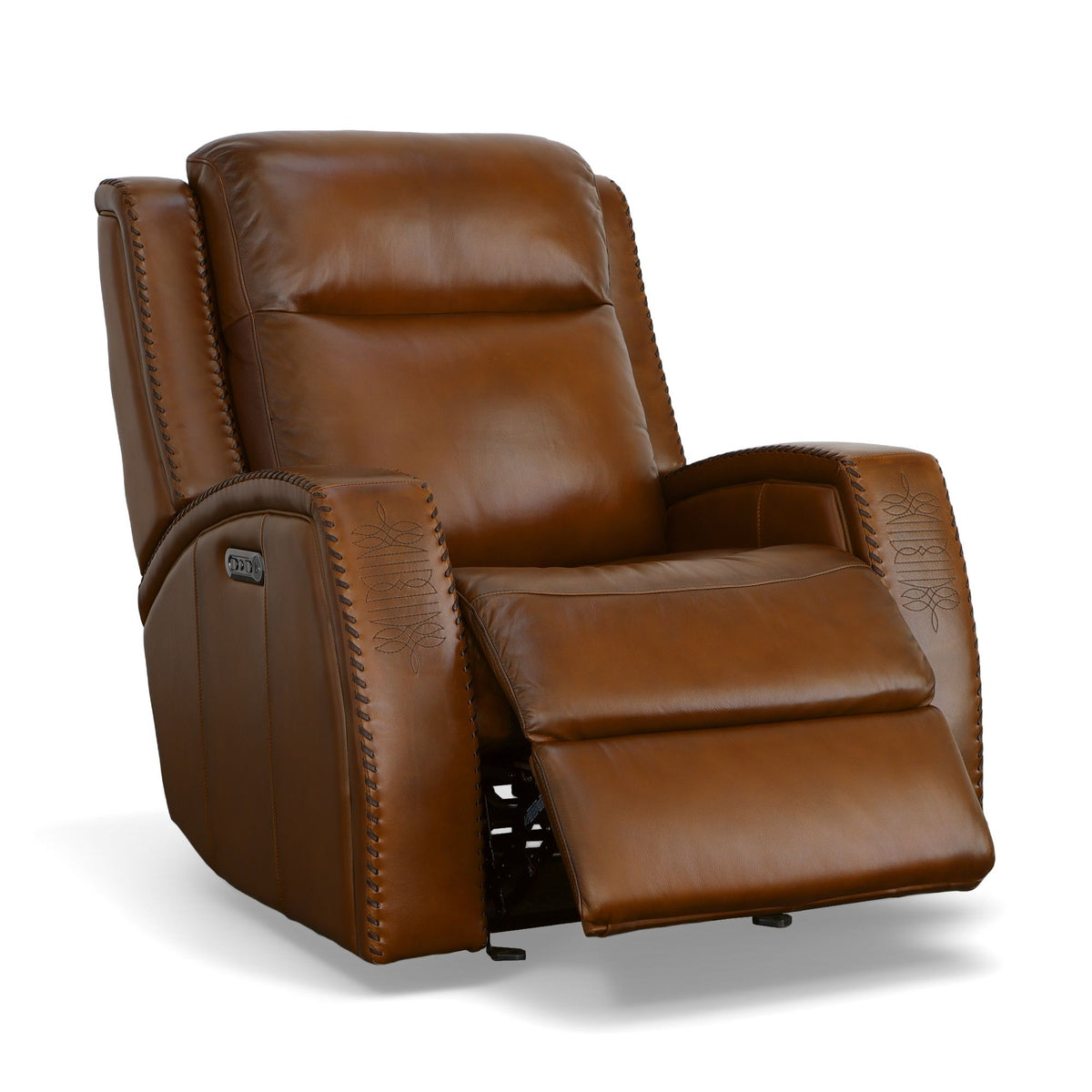 Mustang Power Gliding Recliner With Power Headrest - Rust | Flexsteel