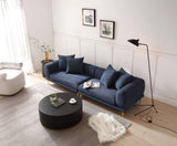 108.3'' Modern Sofa Couch 4 - Seater Fabric Sofa for Livingroom Office BLUE - W876S00044 - image - 9