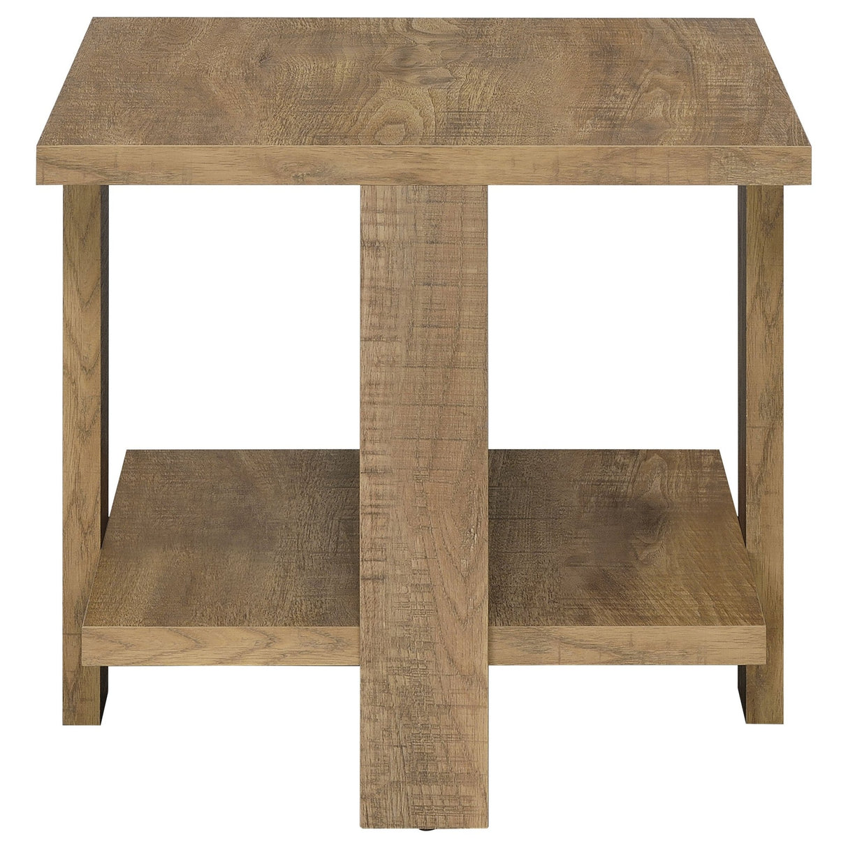 Dawn Square Engineered Wood End Table With Shelf Mango | Coaster - 707717 - Home Elegance USA - 6