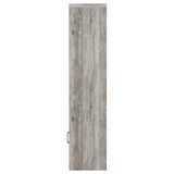 Media Tower - Burke 3-shelf Media Tower With Storage Cabinet Grey Driftwood