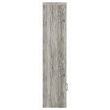 Media Tower - Burke 3-shelf Media Tower With Storage Cabinet Grey Driftwood