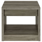 End Table - Felix 1-drawer Square Engineered Wood End Table Grey Driftwood