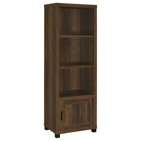 Media Tower - Sachin 3-shelf Media Tower With Storage Cabinet Dark Pine