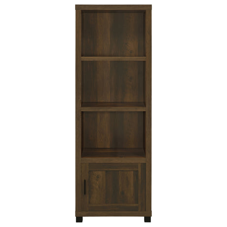 Media Tower - Sachin 3-shelf Media Tower With Storage Cabinet Dark Pine