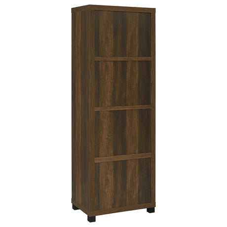 Media Tower - Sachin 3-shelf Media Tower With Storage Cabinet Dark Pine