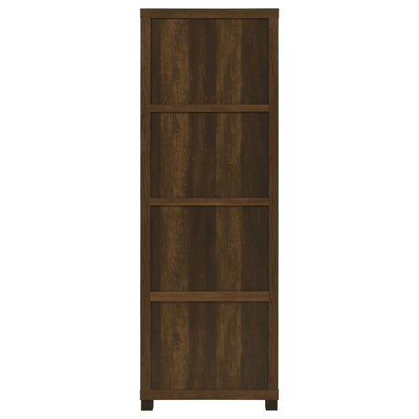 Media Tower - Sachin 3-shelf Media Tower With Storage Cabinet Dark Pine