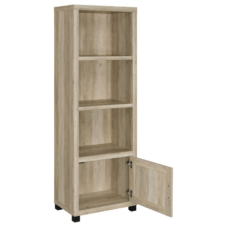 Media Tower - Sachin 3-shelf Media Tower With Storage Cabinet Antique Pine