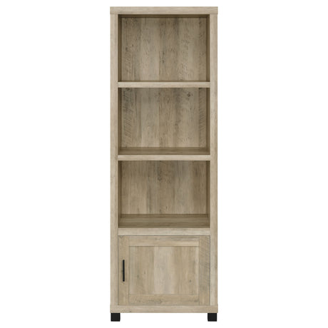 Media Tower - Sachin 3-shelf Media Tower With Storage Cabinet Antique Pine