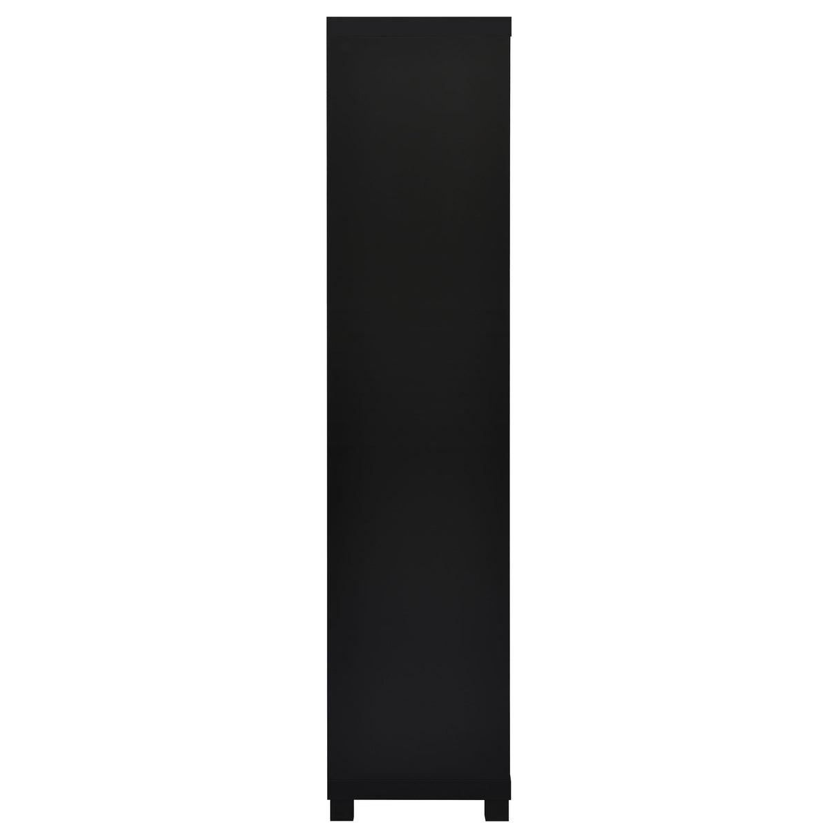 Media Tower - Jupiter 3-shelf Media Tower Bookcase with Storage Cabinet Black