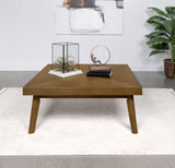 Coffee Table - Westerly Square Wood Coffee Table with Diamond Parquet Walnut