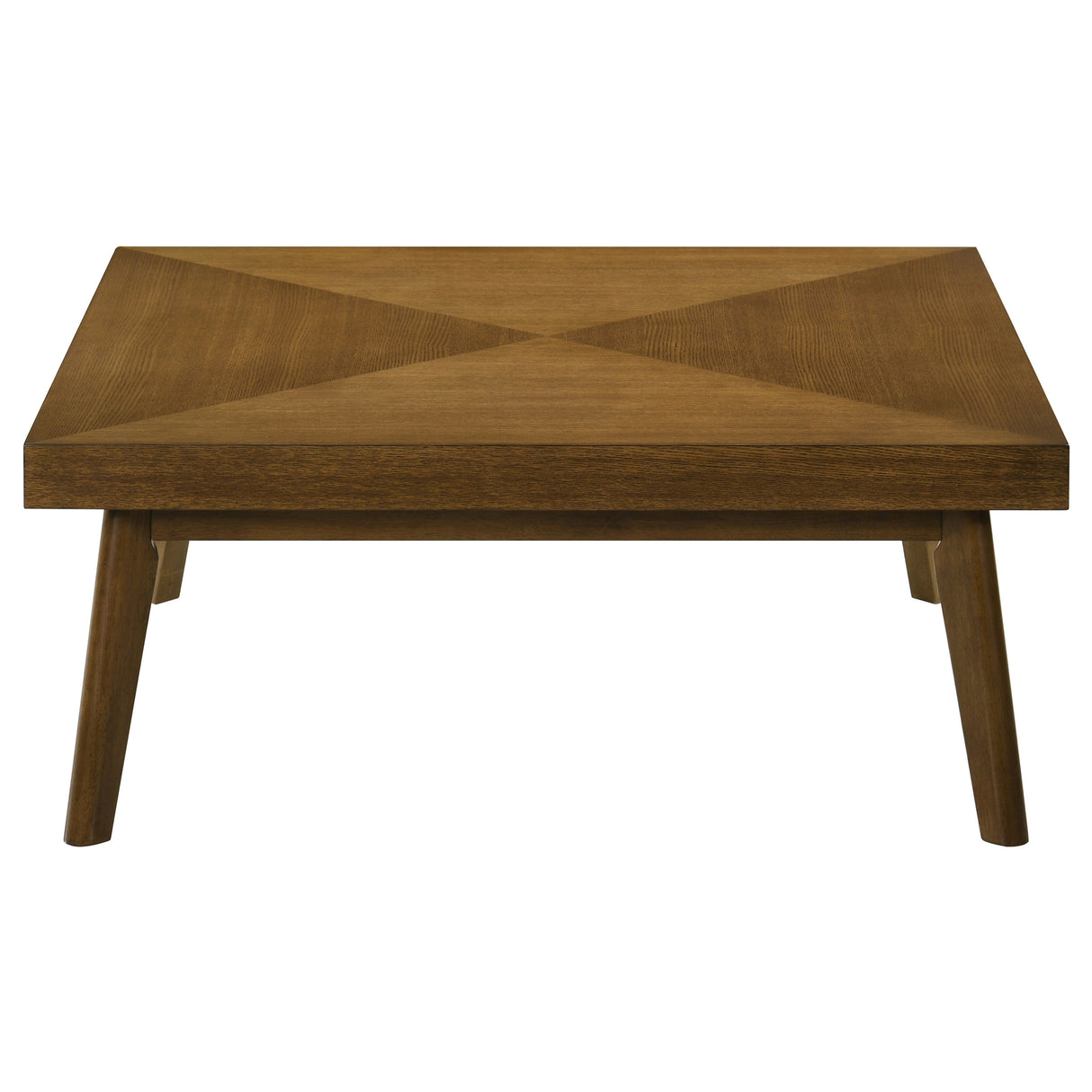 Coffee Table - Westerly Square Wood Coffee Table with Diamond Parquet Walnut