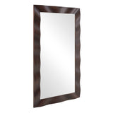 Wrinkle Wavy Wood Mirror Woodtone - Dark Brown by Uttermost - View 4