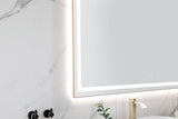 84in. W x 48in. H Oversized Rectangular Black Framed LED Mirror Anti - Fog Dimmable Wall Mount Bathroom Vanity Mirror HD Wall Mirror Kit For Gym And Dance Studio 48X 72Inches With Safety Ba - W127294620 - image - 4