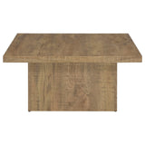 Devar Square Engineered Wood Coffee Table Mango | Coaster - 708068 - Home Elegance USA - 4