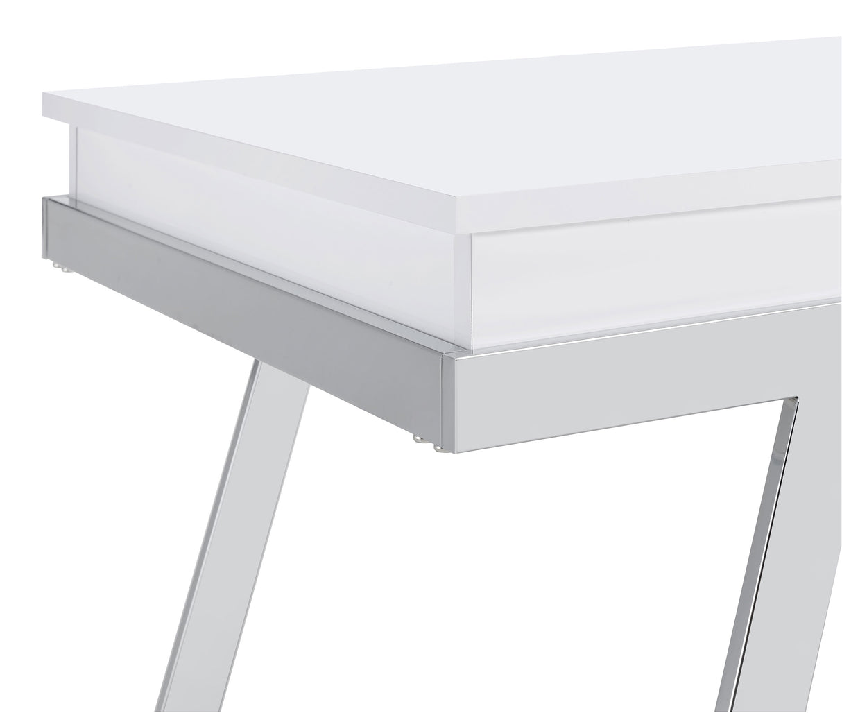 Lift Top Coffee Table - Marcia Wood Rectangular Lift Top Coffee Table White High Gloss and Chrome