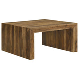 Coffee Table - Odilia Square Solid Wood Coffee Table Auburn