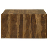 Coffee Table - Odilia Square Solid Wood Coffee Table Auburn