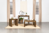 Coffee Table - Odilia Square Solid Wood Coffee Table Auburn