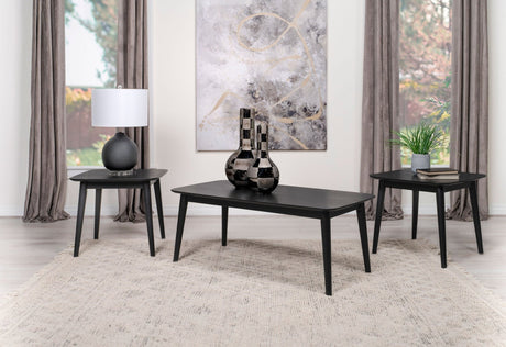 Carey 3 - piece Occasional Set with Coffee and End Tables Black - 708490 - image - 2