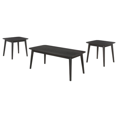 Carey 3 - piece Occasional Set with Coffee and End Tables Black - 708490 - image - 1