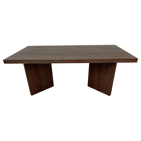 Andando Rectangular Solid Wood Coffee Table Mango Brown | Coaster | Home Elegance USA