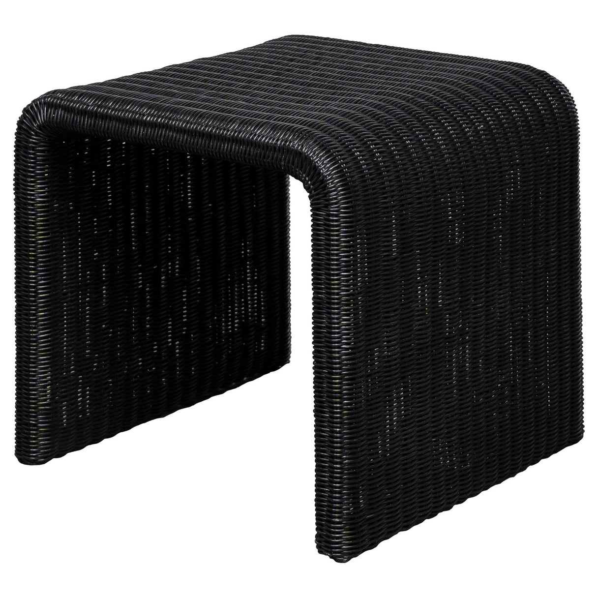 Cahya Woven Rattan Square End Table Black | Coaster | Home Elegance USA