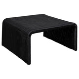 Cahya Woven Rattan Sqaure Coffee Table Black | Coaster - 708518 - Home Elegance USA - 1