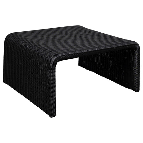 Cahya Woven Rattan Square Coffee Table Black | Coaster | Home Elegance USA