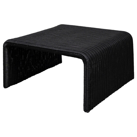 Cahya Woven Rattan Square Coffee Table Black | Coaster | Home Elegance USA