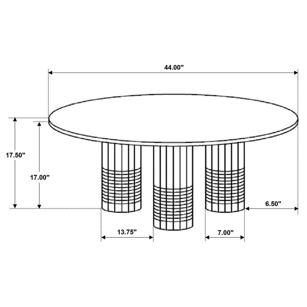 Astoria Round Genuine Marble Coffee Table White | Coaster | Home Elegance USA