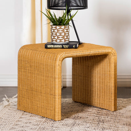 End Table - Juanita Square Rattan End Table Natural