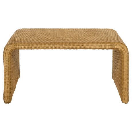 Coffee Table - Juanita Square Rattan Coffee Table Natural