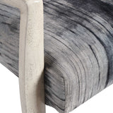 Watercolor Chenille Accent Chair Gray - Blue / Beige by Uttermost - View 6
