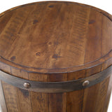 Ceylon Wine Barrel Side Table - Dark Brown by Uttermost - View 4