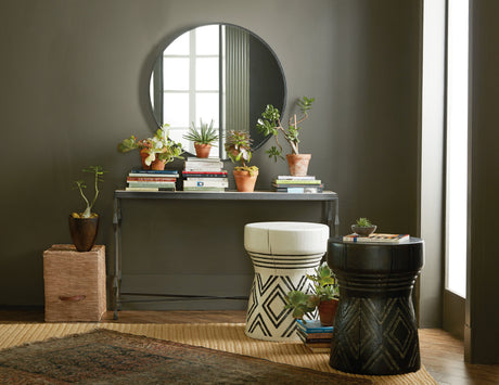 Commerce And Market Carved Stump Side Table - Black by Hooker Furniture - View 5