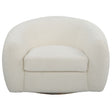 Capra Art Deco White Swivel Chair by Uttermost - View 1