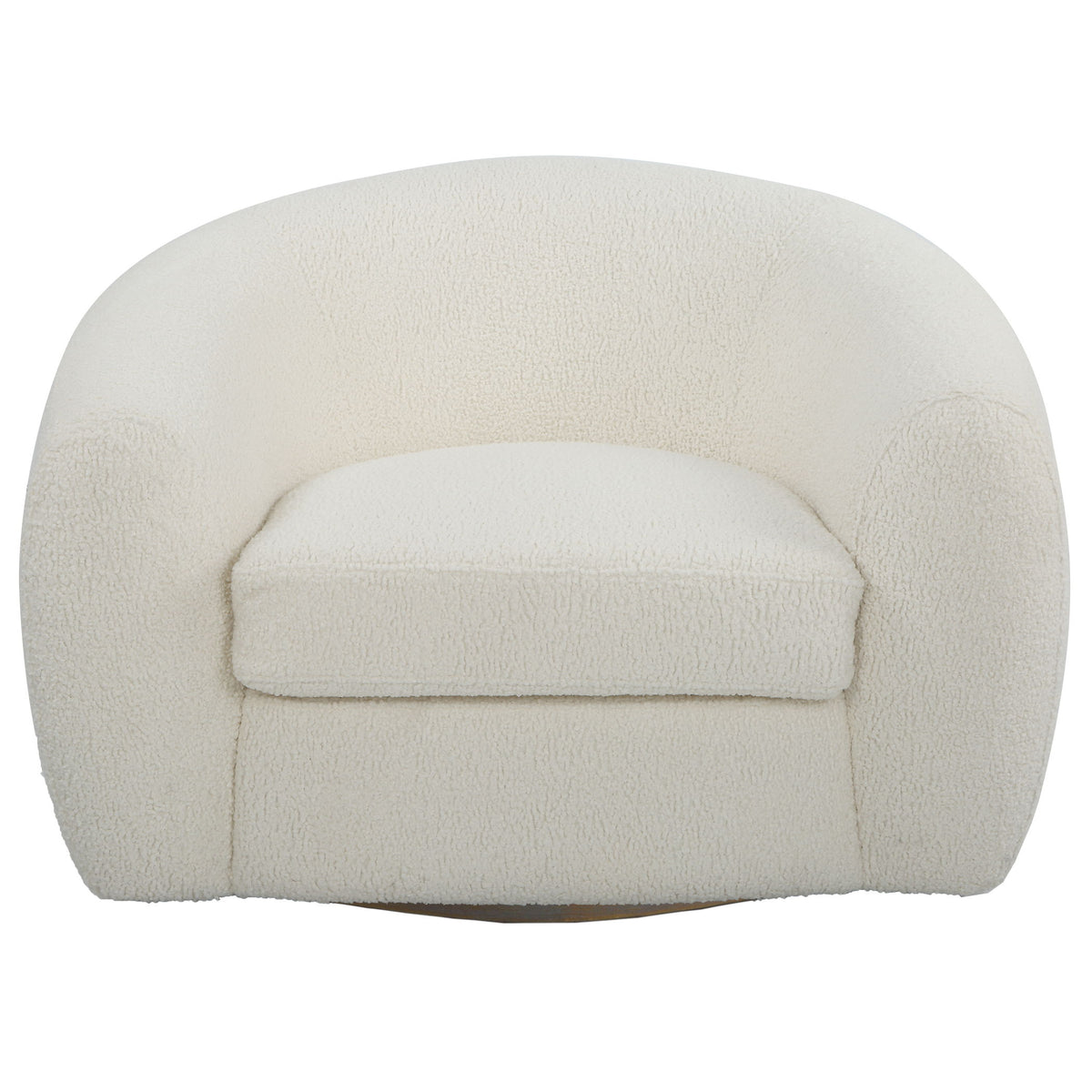 Capra Art Deco White Swivel Chair by Uttermost - View 1