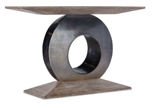 Modern Mood Accent Console - Dark Brown / Dark Gray by Hooker Furniture - View 1
