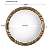 Spera Round Mirror - Gold by Uttermost - View 5