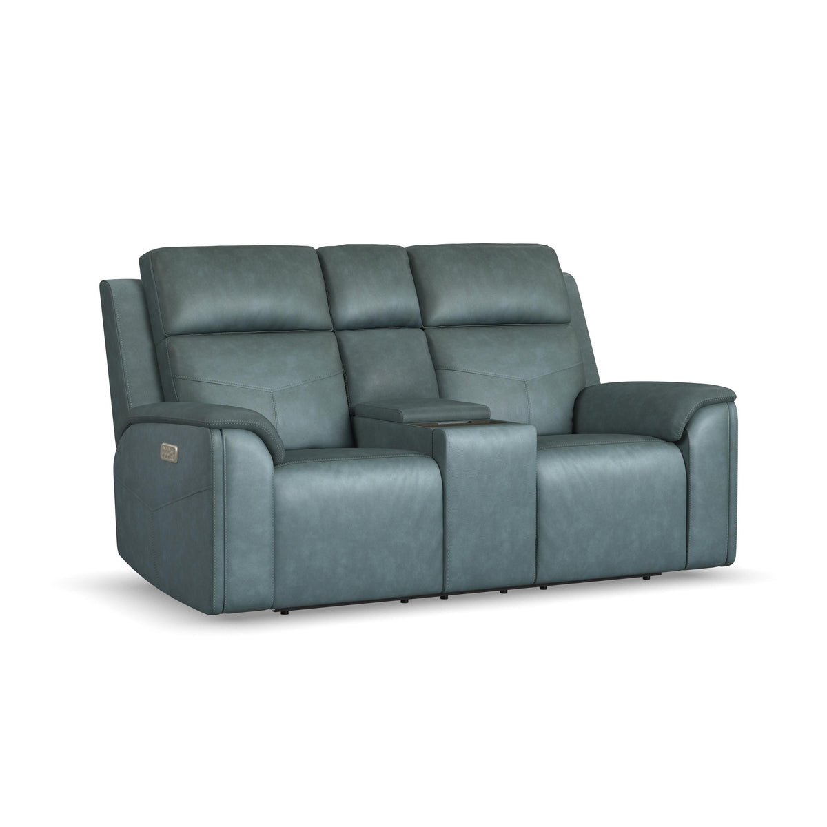 Vernon Power Reclining Loveseat With Console, Power Headrests, Lumbar, Heat & Massage - Admiral | Flexsteel