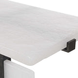 Elements Bubble Glass Accent Table - White by Uttermost - View 6