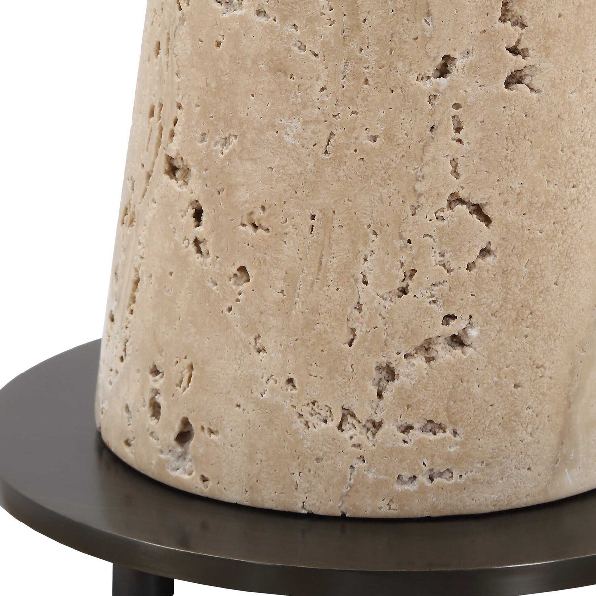 Arthur Crystal Drink Table - White by Uttermost - View 4